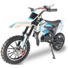 SYX-moto Kids 50CC 2-Stroke Gas Dirt Bike (Blue)