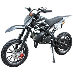 SYX-moto Holeshot Kids 50CC 2-Stroke Gas Dirt Bike (Black)