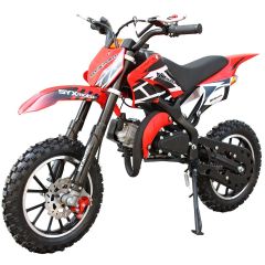 SYX-moto Holeshot Kids 50CC 2-Stroke Gas Dirt Bike (Red)