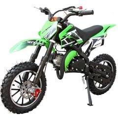 SYX-moto Holeshot Kids 50CC 2-Stroke Gas Dirt Bike (Green)