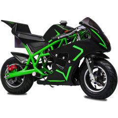 Green Mini Gas Pocket Bike 40CC 4-Stroke Kids Bike Mini Motorcycle