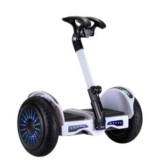 Smart Self-Balancing Electric Scooter with LED light, Portable and Powerful,  White