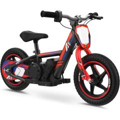 24V Electric Dirt Bike for Kids, 12" Wheel Electric Balance Bike for Ages 3-6 (Red)
