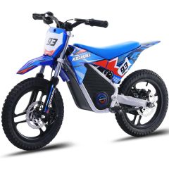 Electric Dirt Bike for Kids, 36V 350W 14" Wheel Electric Balance Bike for Ages 6-12 (Blue)