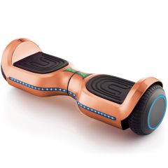 Chrome Rose 6.5" Hoverboard, Bluetooth Hoverboard & LED Flashing Wheels, Self Balancing Scooter (UL Listed)