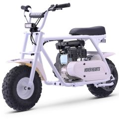 HOVER HEART 99cc Kids Gas Dirt Bike – 4-Stroke Off-Road Mini Motorcycle (White)