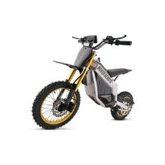 2000W Electric Dirt Bike, 48V 14" Wheel Electric Balance Bike for Ages 13+ (Black & White)
