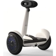 Latest Smart Self-Balancing Electric Scooter with LED light, Portable and Powerful,  White