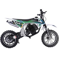 MotoTec Warrior 52cc 2-Stroke Kids Gas Dirt Bike (Green)