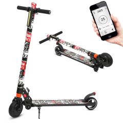 Portable Electric Scooter Rechargeable Folding Scooter for Teens and Adults (Pirate)