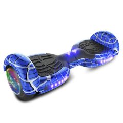 Neja X Blue Spider Hoverboard with Bluetooth Speaker & LED Flashing Wheels (UL Listed)