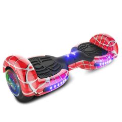 Neja X Red Spider Hoverboard with Bluetooth Speaker & LED Flashing Wheels (UL Listed)