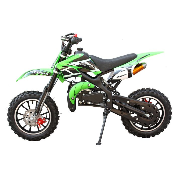 SYX-moto Green Kids Off Road Dirt Bike 50CC 2-Stroke Gas Dirt Bike