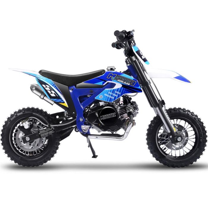 MotoTec Hooligan 60cc 4-Stroke Kids Gas Dirt Bike (Blue)